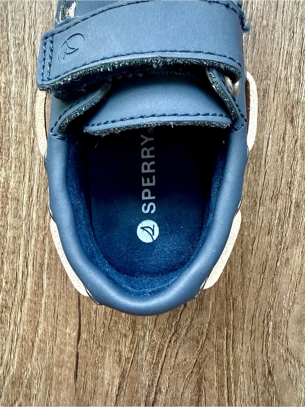 Sperry Authentic Original Boys Boat Shoes Navy 4M YBDB41625